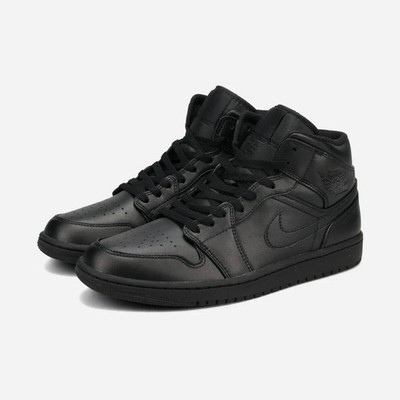 シューズ(男性用) NIKE AIR JORDAN 1 MID TRIPLE BLACK Size 10 - Air Jordan 1 2022 Mid Triple Black for sale online | eBay