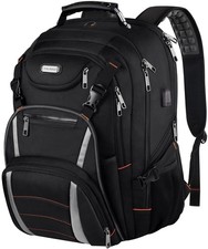 18.4 Inch Laptop Backpack,Extra Large Travel Backpack with USB Charging Port,...
