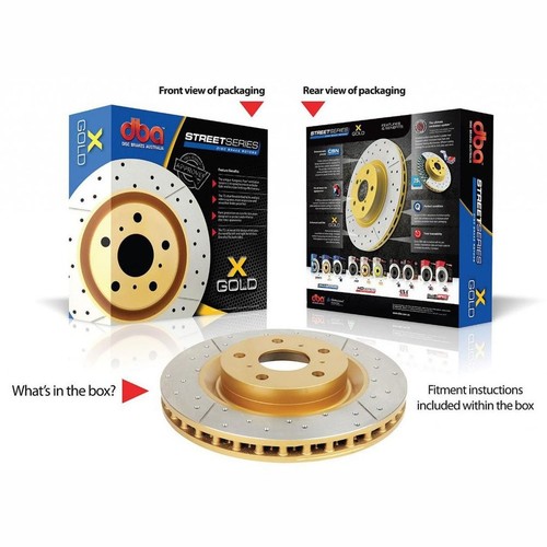 DBA X-Gold Brake Rotor Single 320mm Front DBA2020X - Picture 2 of 3