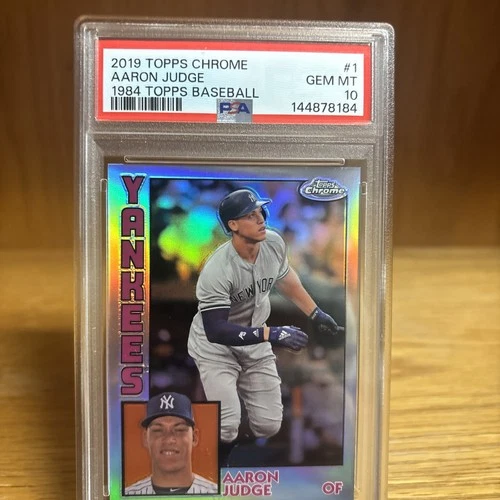 2019 Topps Chrome Aaron Judge 1984 Topps #84TC-1 PSA 10 Gem Mint Yankees