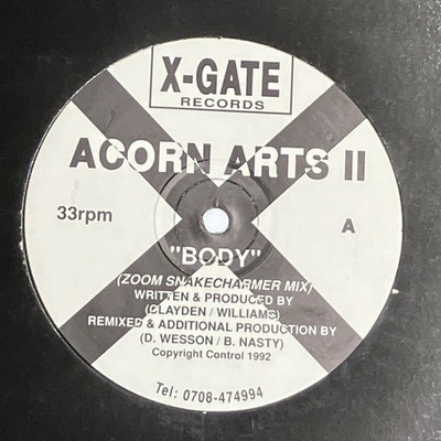 Acorn Arts - Acorn Art's II - X-Gate Records 12'' Promo 1992 GATE 003