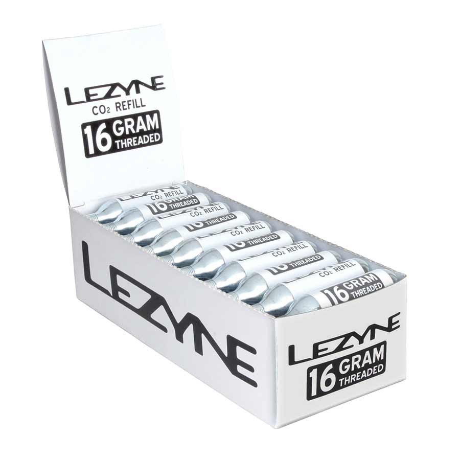 Lezyne 25g Threaded CO2 Cartridges - High-Volume Mountain Bike Tire Inflation