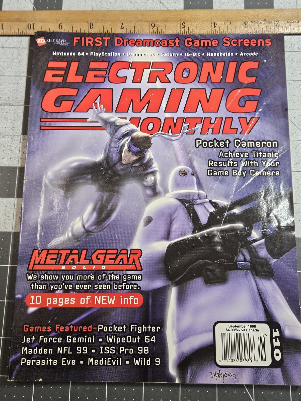 Electronic Gaming Monthly EGM Magazine September 1998 Issue 110 Metal Gear Solid