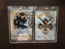 (2) Vince Dunn 2024-25 Upper Deck SP SPx Gold Auto 33/99 And Force 03/49 Kraken