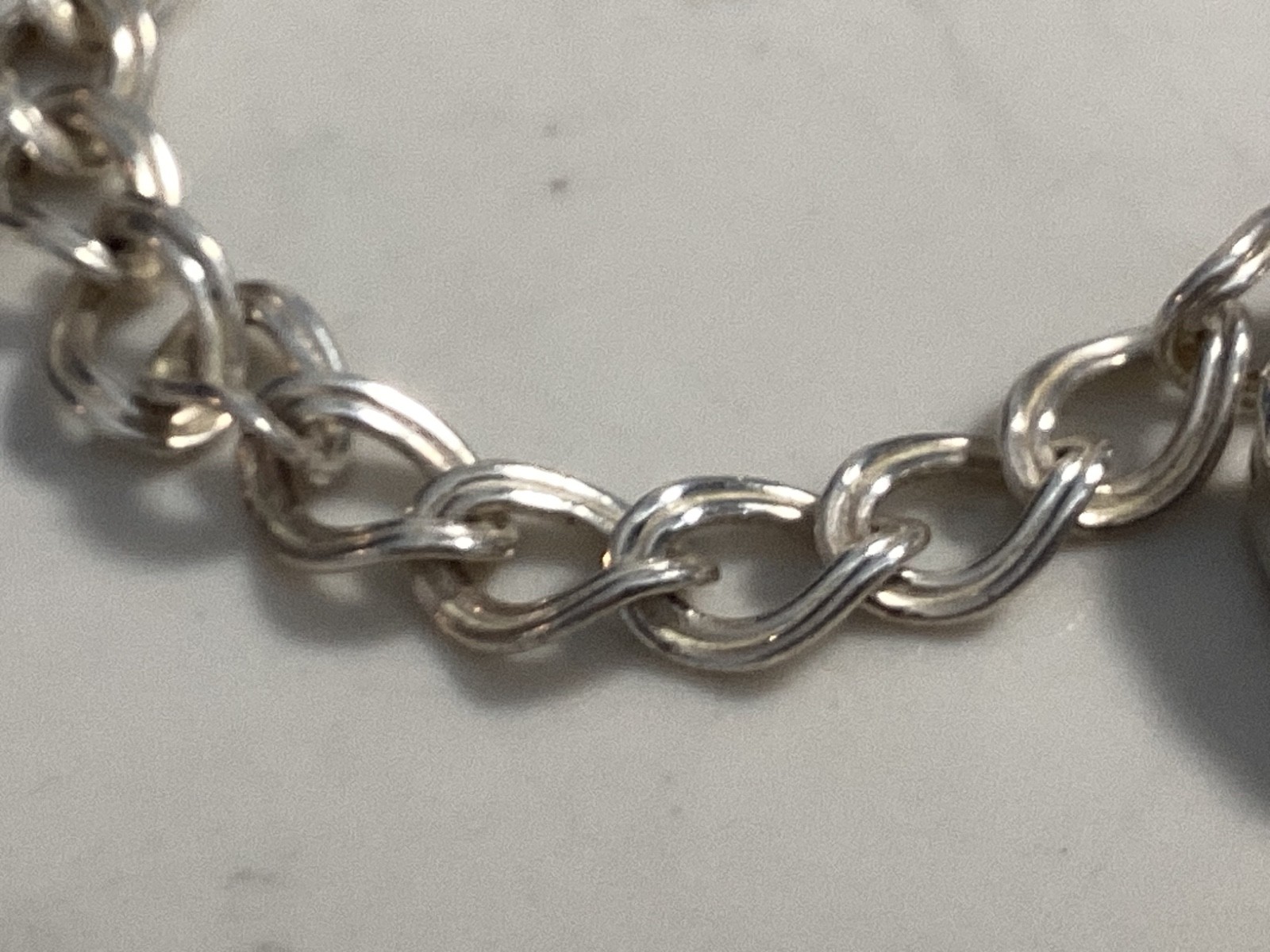 AUTHENTIC SIGNED STERLING SILVER REPOUSE HEART CH… - image 5