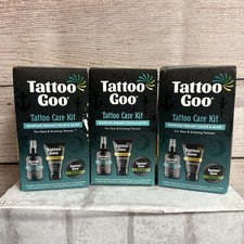 3 Boxes - Tattoo Goo Care Kit -3 Pcs Antimicrobial Cleansing Soap Lotion Salve