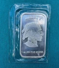 1 OZ .999 FINE SILVER BULLION BAR - BUFFALO/INDIAN HEAD, SEALED