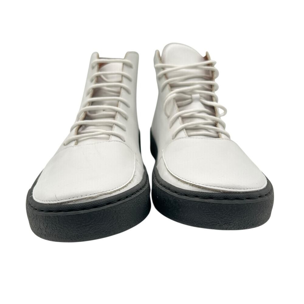 SAOLA Sneakers alte uomo Rodd & Gunn in pelle bianca suola Vibram taglia 8 EU 41