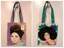 Ashley Longshore Limited Edition Tote Bag Diana Ross Barbra Streisand NEW RARE