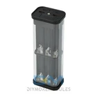 22.5W Transparent Power Bank Case 6/12-Cell 18650 Battery Box PD Power Bank Kit