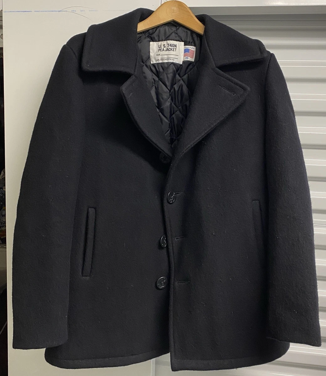 SCHOTT Pea Coat Coats for Men for Sale | Shop New & Used | eBay
