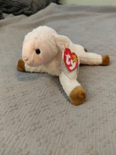 1998 Ty Beanie Baby EWEY THE LAMB. Retired with tag errors - New condition. 