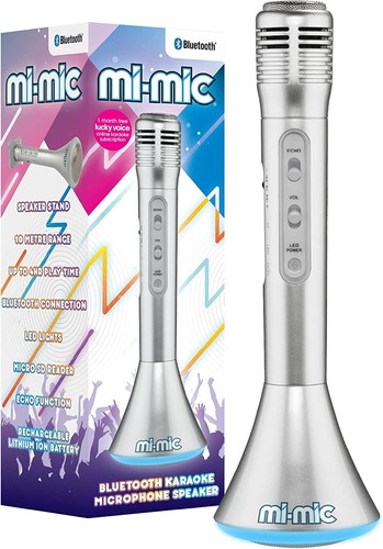Mi-Mic Kids Karaoke Microphone Speaker with Wireless BT and LED Lights - Picture 6 of 12