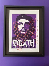DEATH NYC Hand Signed LARGE Print Framed 16x20in COA CHE GUEVARA LOUIS  N