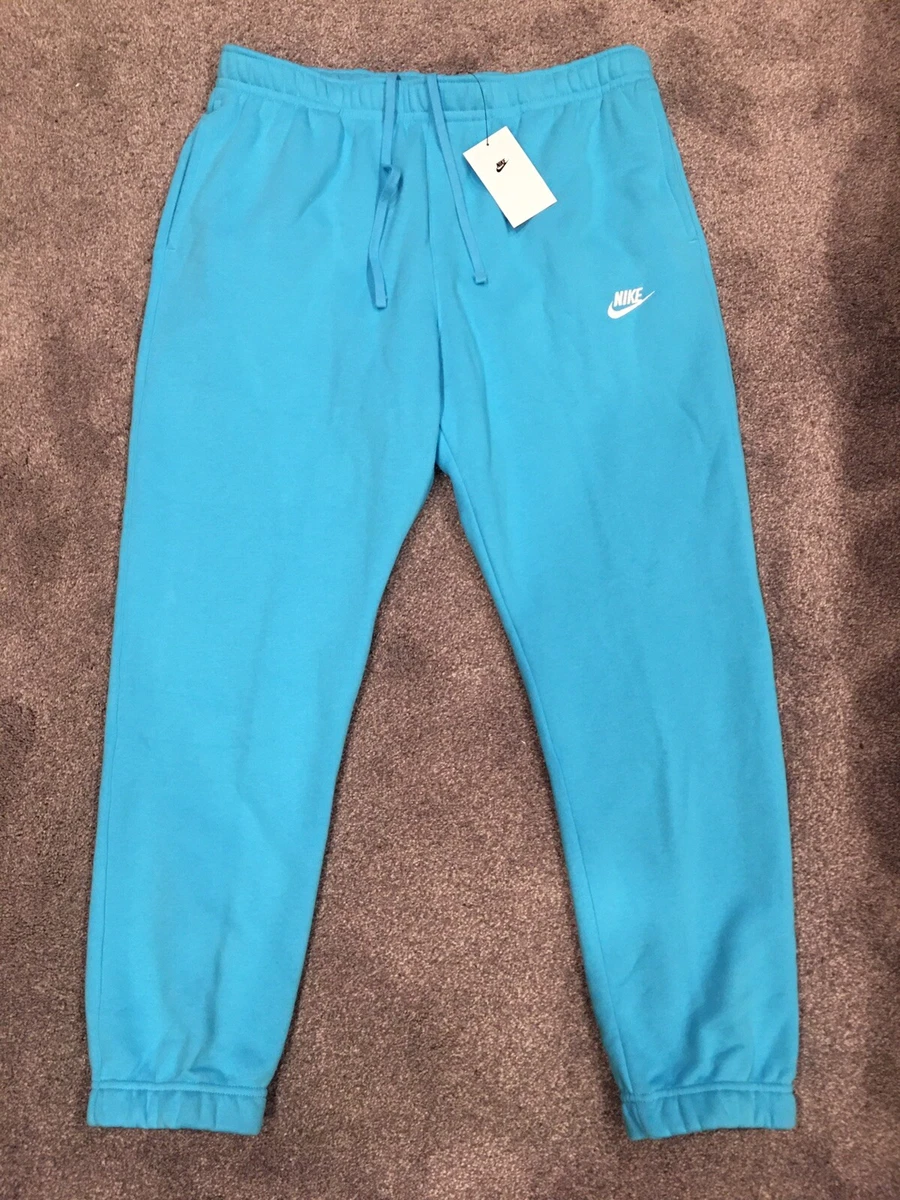 Nike Sportswear Club Fleece Joggers Pants Baltic Blue Mens Size 2XL  BV2737-416