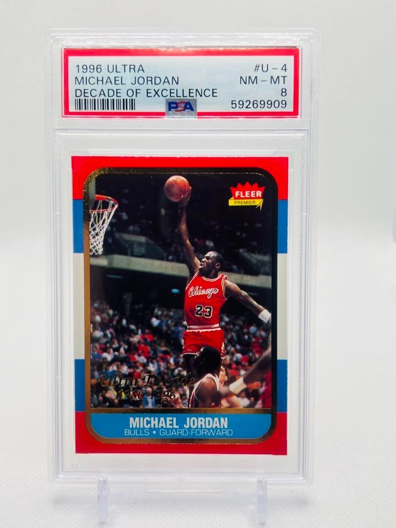 1996-97 Fleer PSA 8 Michael Jordan RC REPRINT Trading Cards talent