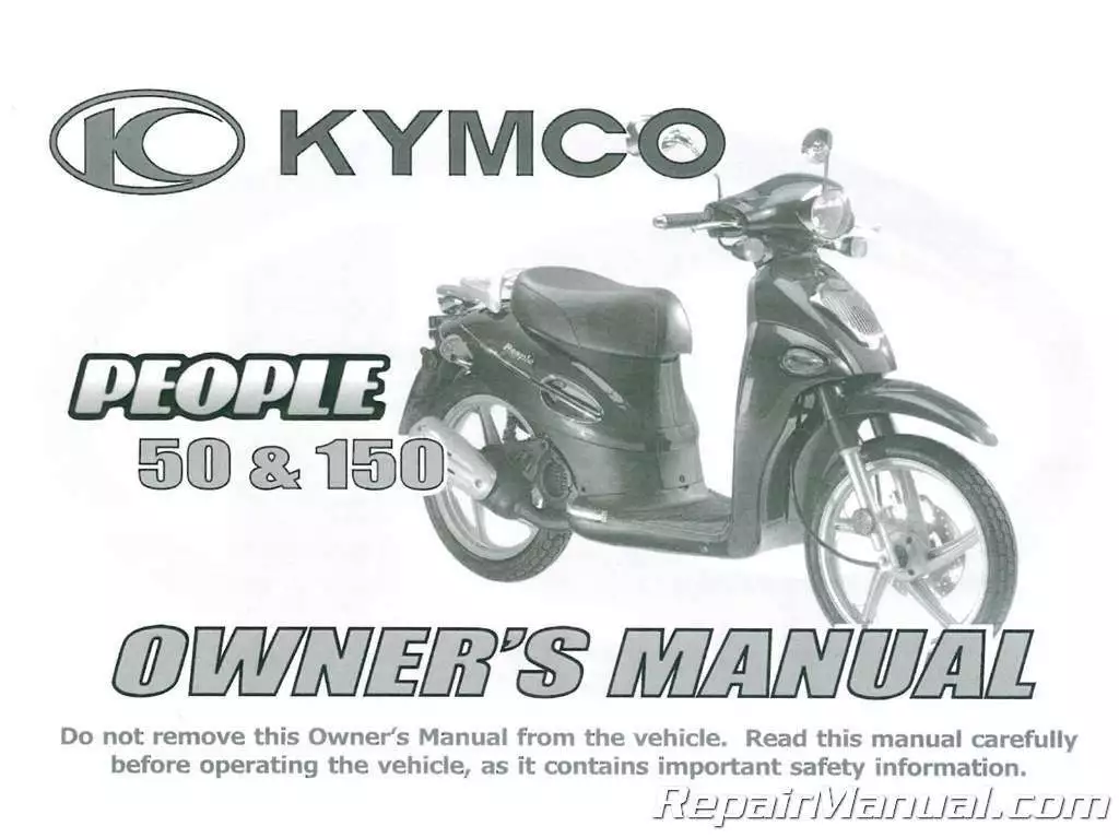 KYMCO People 50 150 Printed Scooter Owners Manual eBay