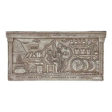 Thetis Receiving the Weapons of Achilles from Hephaestus Bas Relief Wall Tablet