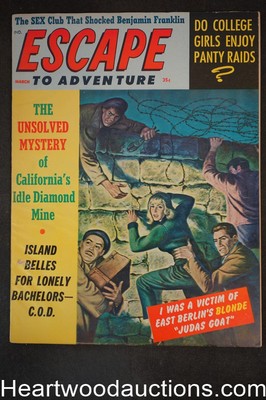 Escape Mar 1963 Neat Good Girl Art CvHellfire Club, Arlene Hunter