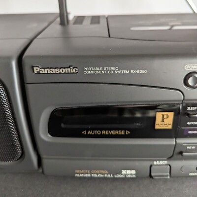 Panasonic RX-E250 Portable Stereo Component CD Cassette Boombox