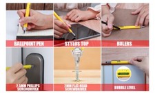 MultiTech Pen, Screwdriver, Pen, Touchpad Pen, And ruler All In One. Men Gift
