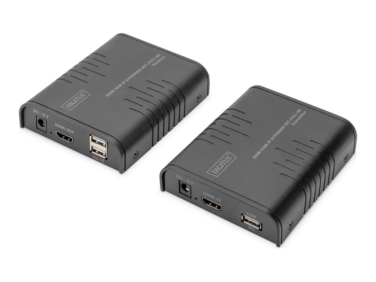 DIGITUS HDMI KVM IP Extender Set Full HD Cavo / adattatore DS-55529