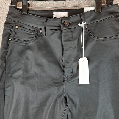 Leather Biker Grunge Metal Rock Petra153  13 / 30 Faux Leather High Rise Classic