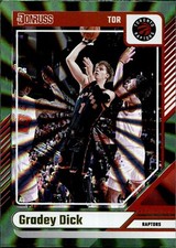 2024-25 Donruss Holo Green Laser #113 Gradey Dick Toronto Raptors
