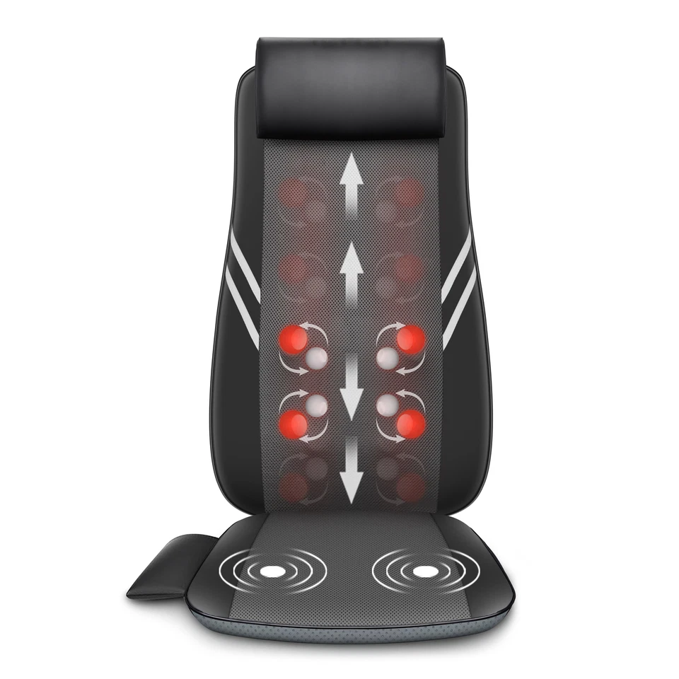 Snailax Shiatsu Back Massager with Heat, Full Back Kneading Seat Massage cushion - Image 2 of 4