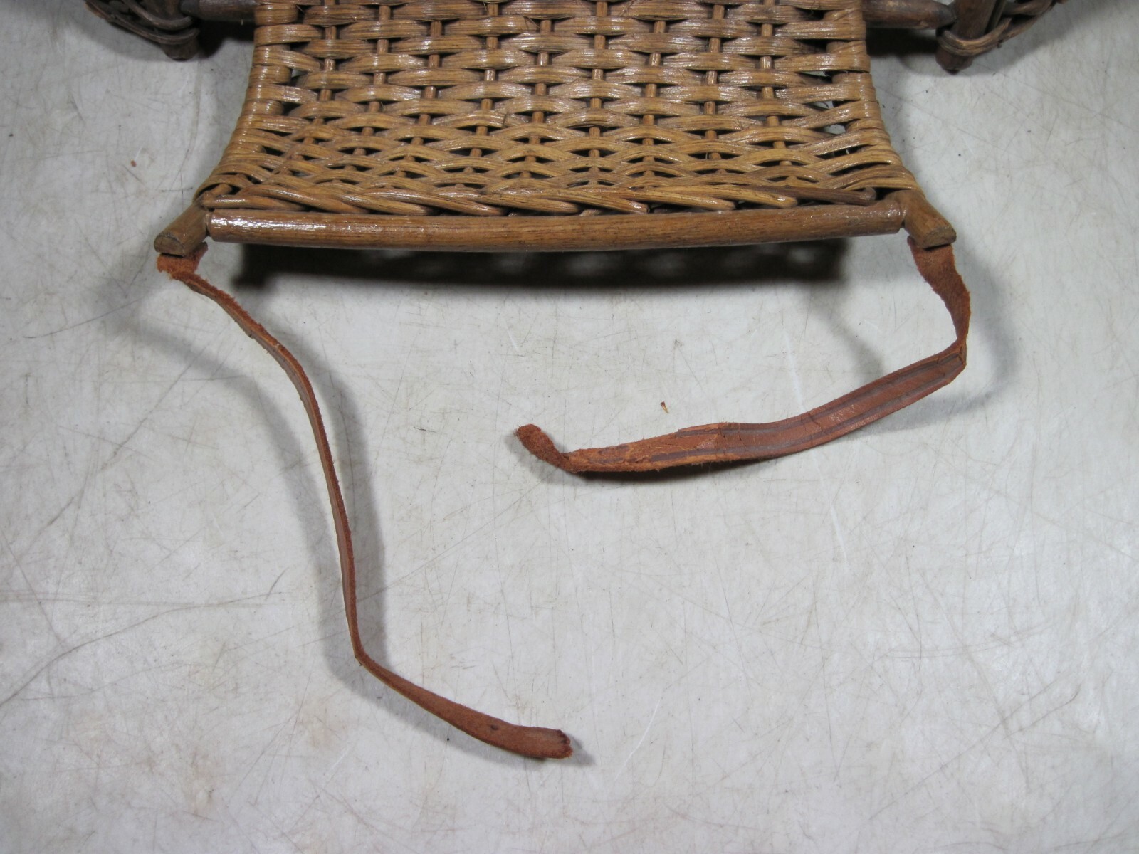 Antique Wicker Rattan Oriole GoBasket Baby Stroller Carrier Withrow