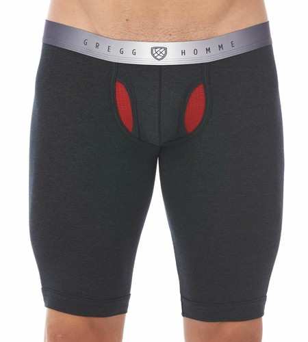 Gregg Homme Leggings Heat Jammer Long Boxers Micro modal Charcoal 140555 80 - Picture 4 of 5