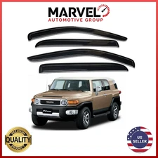 Out-Channel Window Vent Visor Rain Guards Deflectors for FJ Cruiser 2007-2014
