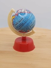 Vtg Made In USA Tin World Globe on Plastic Base Pencil Sharpener A & W Products
