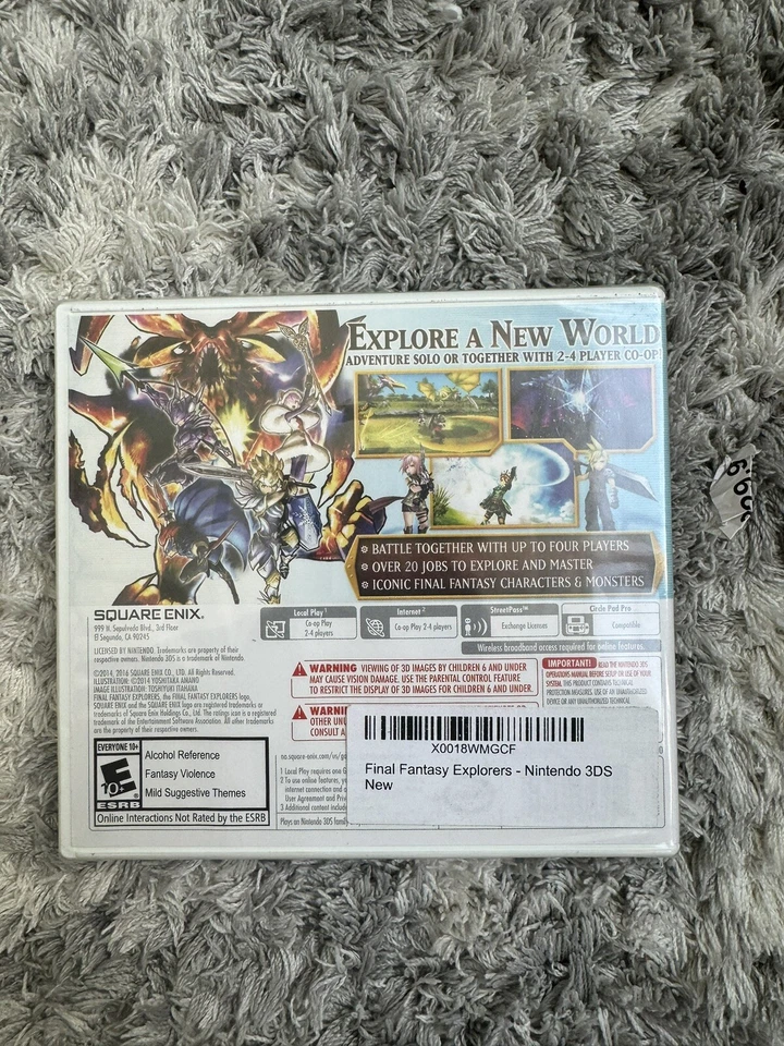 Final Fantasy Explorers Nintendo 3DS 2016 BRAND NEW FACTORY SEALED Ships Fast - Image 2 of 2