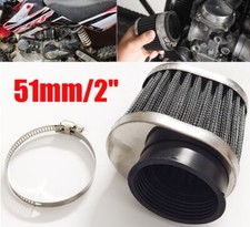 1motorcycle 50mm Air Filter Cleaner Carburetor Air Intake Pod For Dirt Bike Atv