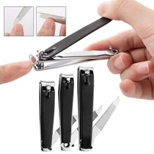 Finger Nail Clipper Scissors Stainless Steel Toenail Cutter With Files Trimmer❀
