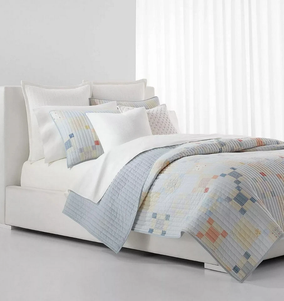 Edredón Ralph Lauren Brookview $260 Cobertor Estilo Casa de Campo 90"X 92" Queen Foto 2 de 4