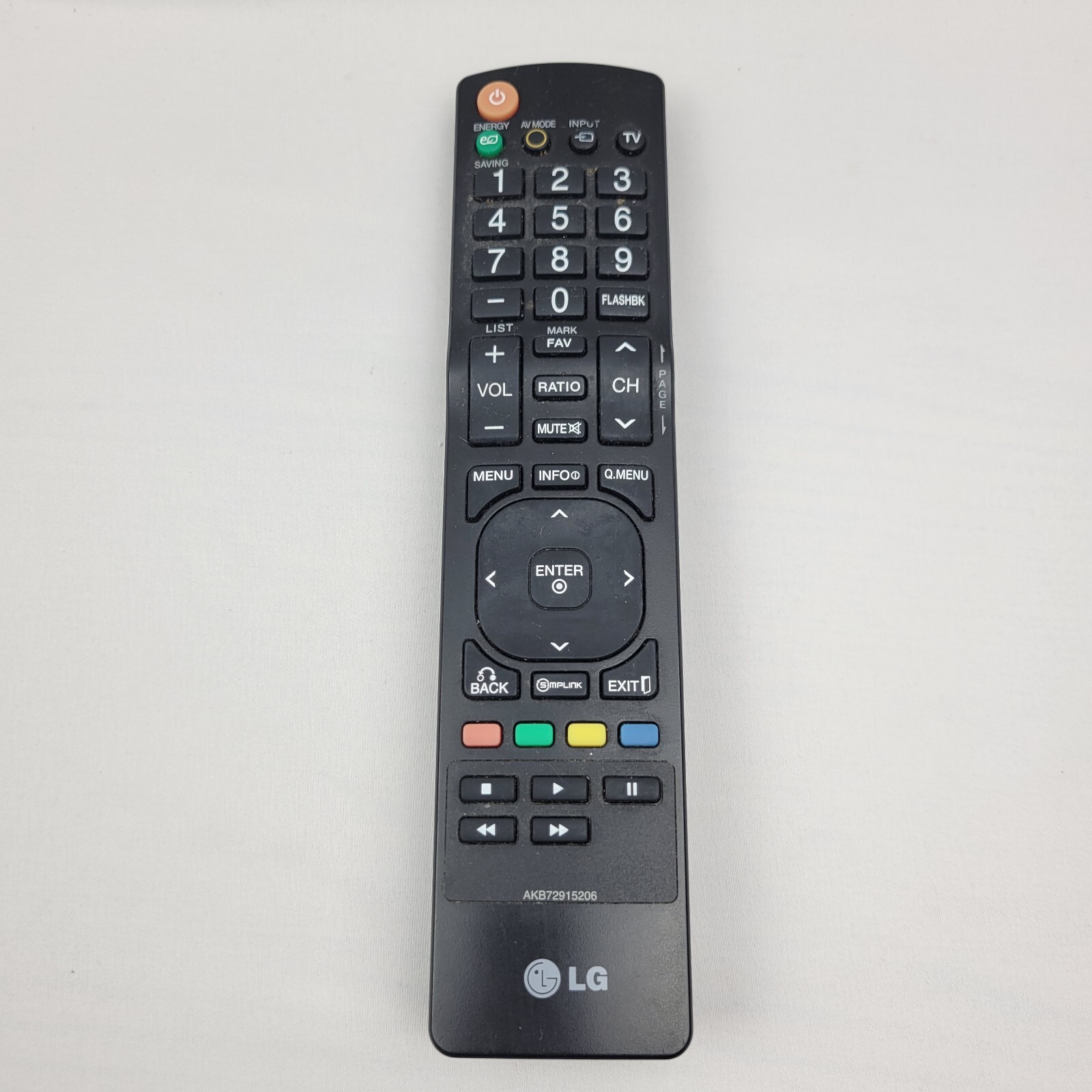 LG AKB72915206 Factory Original TV Remote 47LD520, 47LD450, 26LE5300, 22LE5300