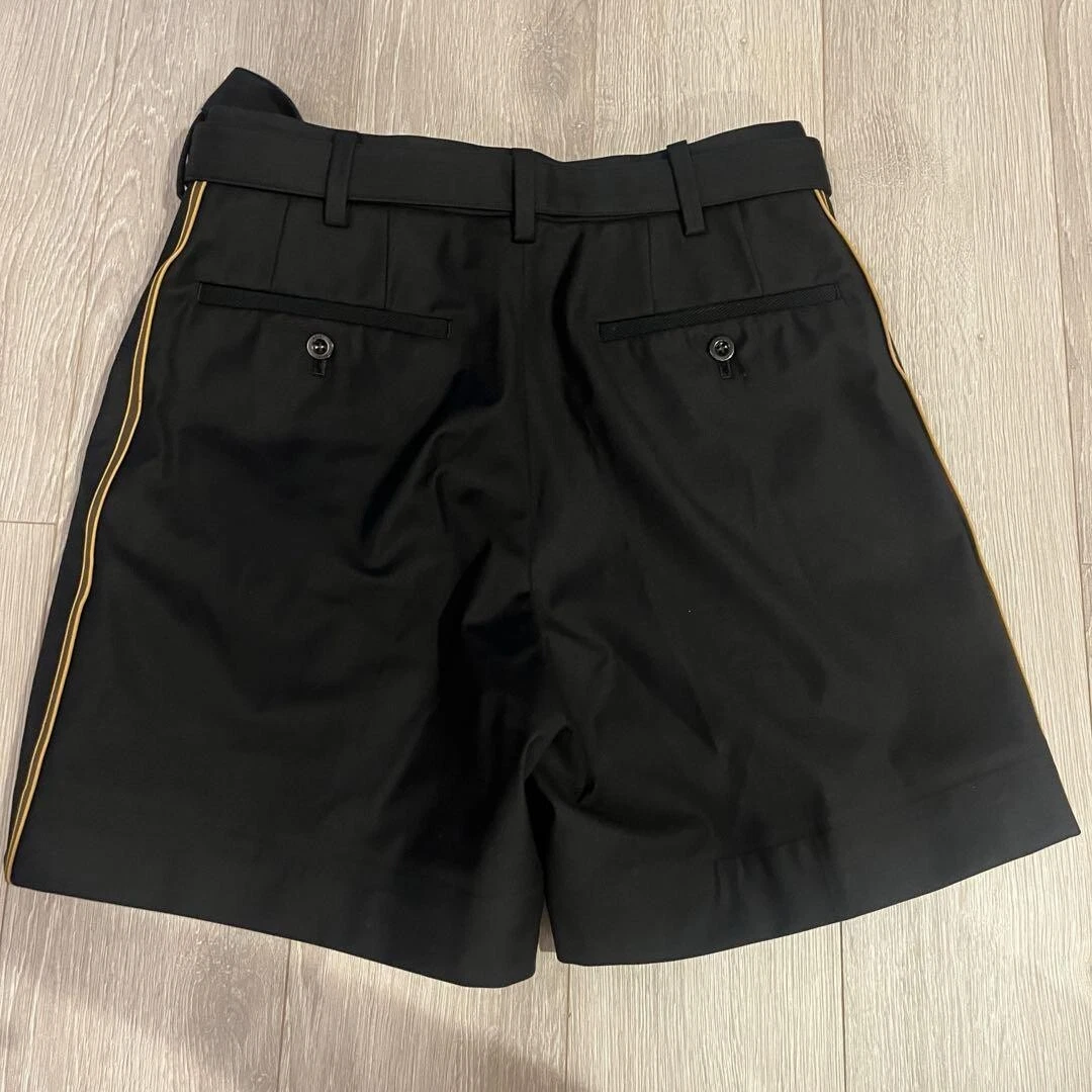 Sacai Loro Piana SS 2023 pantaloncino nero lana
