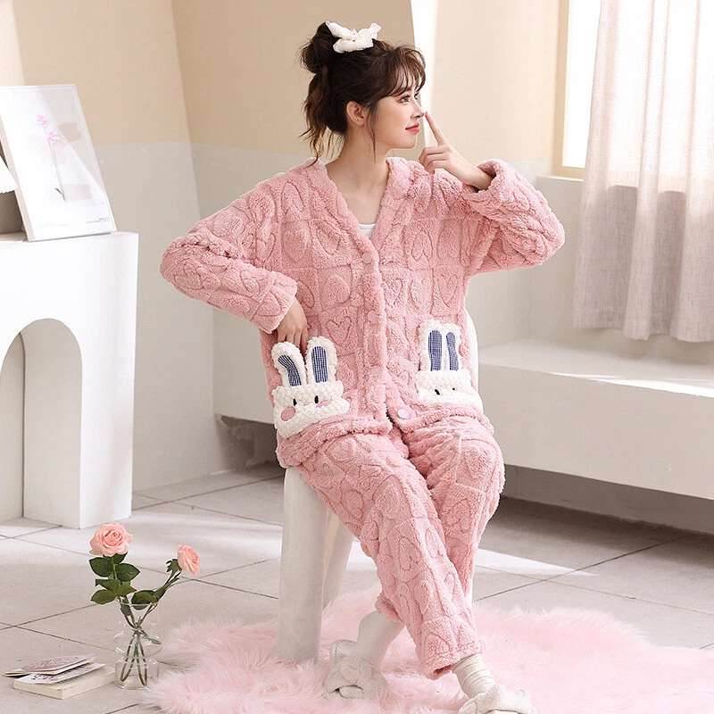 PIKADINGNIS Long Sleeve Cotton Pajamas Set Spring Autumn Winter