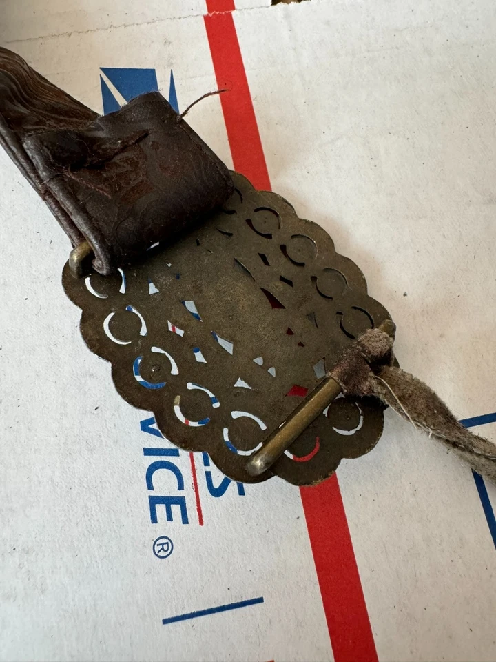 Cinturón atado cintura boho vintage con hebillas ovaladas detalle de diamantes de imitación piedra color ámbar Foto 3 de 4