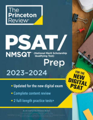 Princeton Review PSATNMSQT Prep, 2023-2024: 2 Practice Tests  Review   - GOOD