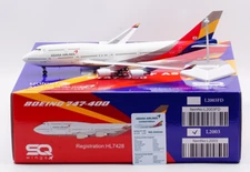 SQ Wings 1:200 Asiana Airlines Boeing  B747-400 Diecast Aircraft Model HL7428