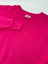 Vintage Pannill by Hanes Pink Sweatshirt Size XL Made in USA Crewneck H8