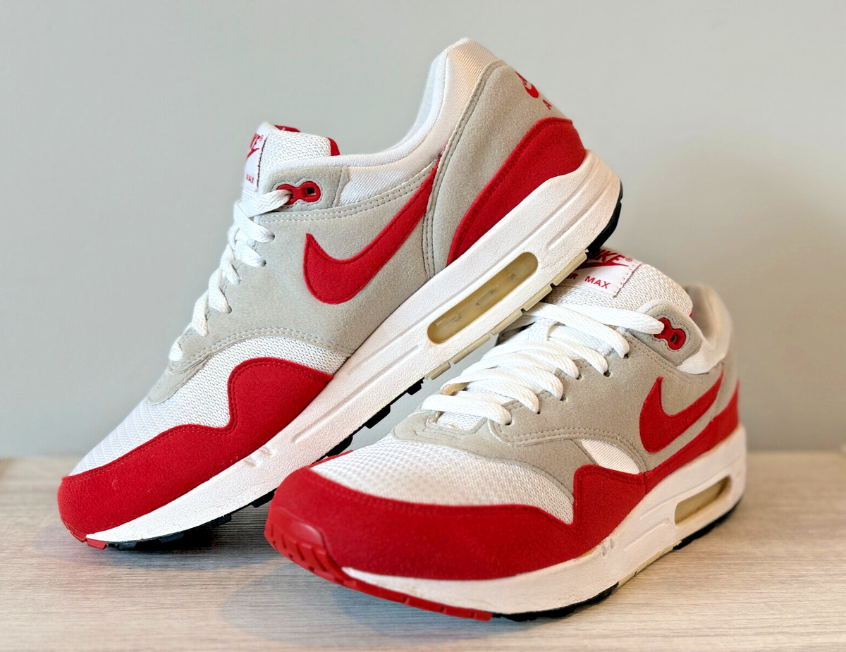 Nike_Air Max 1 QS - White / Sport Red (2009) - 378830 161 | eBay