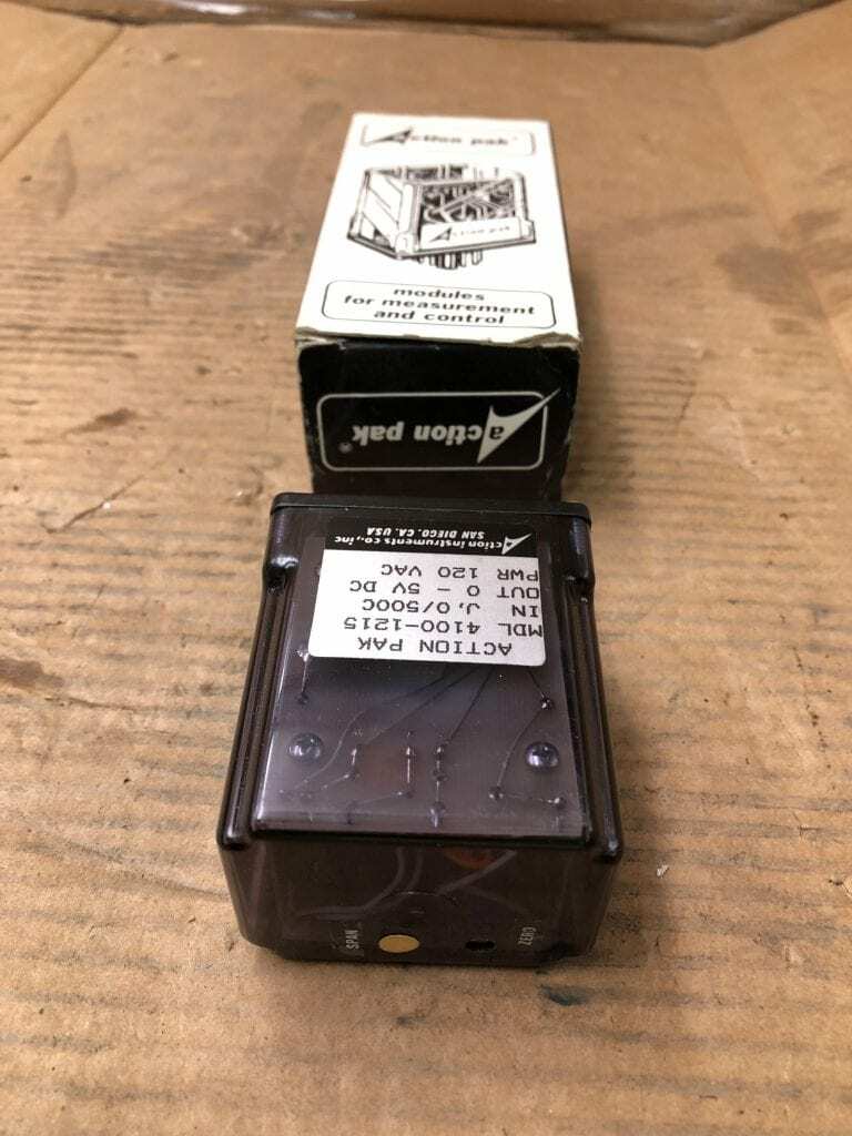 Action PAK 4100-1215 8-PIN Field Isolator / Isolating Relay 0-5VDC 120VAC