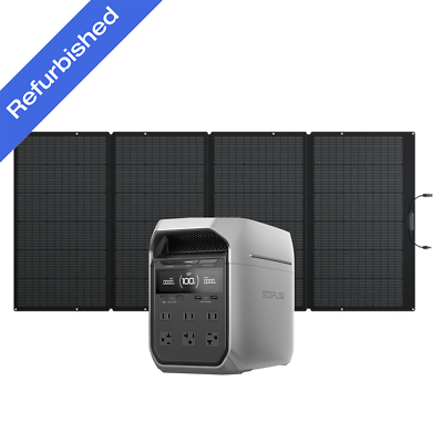 EcoFlow DELTA 3 Plus 1024Wh Portable Power Station+400W Solar