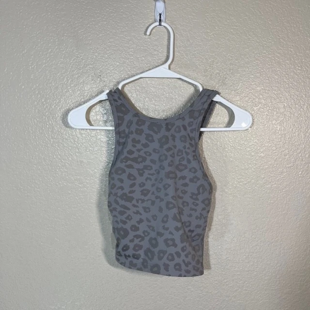 beyond-yoga strappy animal print gym workout tank-bra