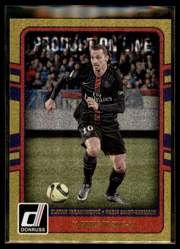 Zlatan Ibrahimovic [Gold] #14 2016 Panini Donruss Production Line card