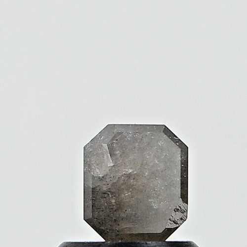 Real Fancy Diam Natural Diamond 0.59tcw Gray Radiant Step Cut For Love Gift - Picture 6 of 13